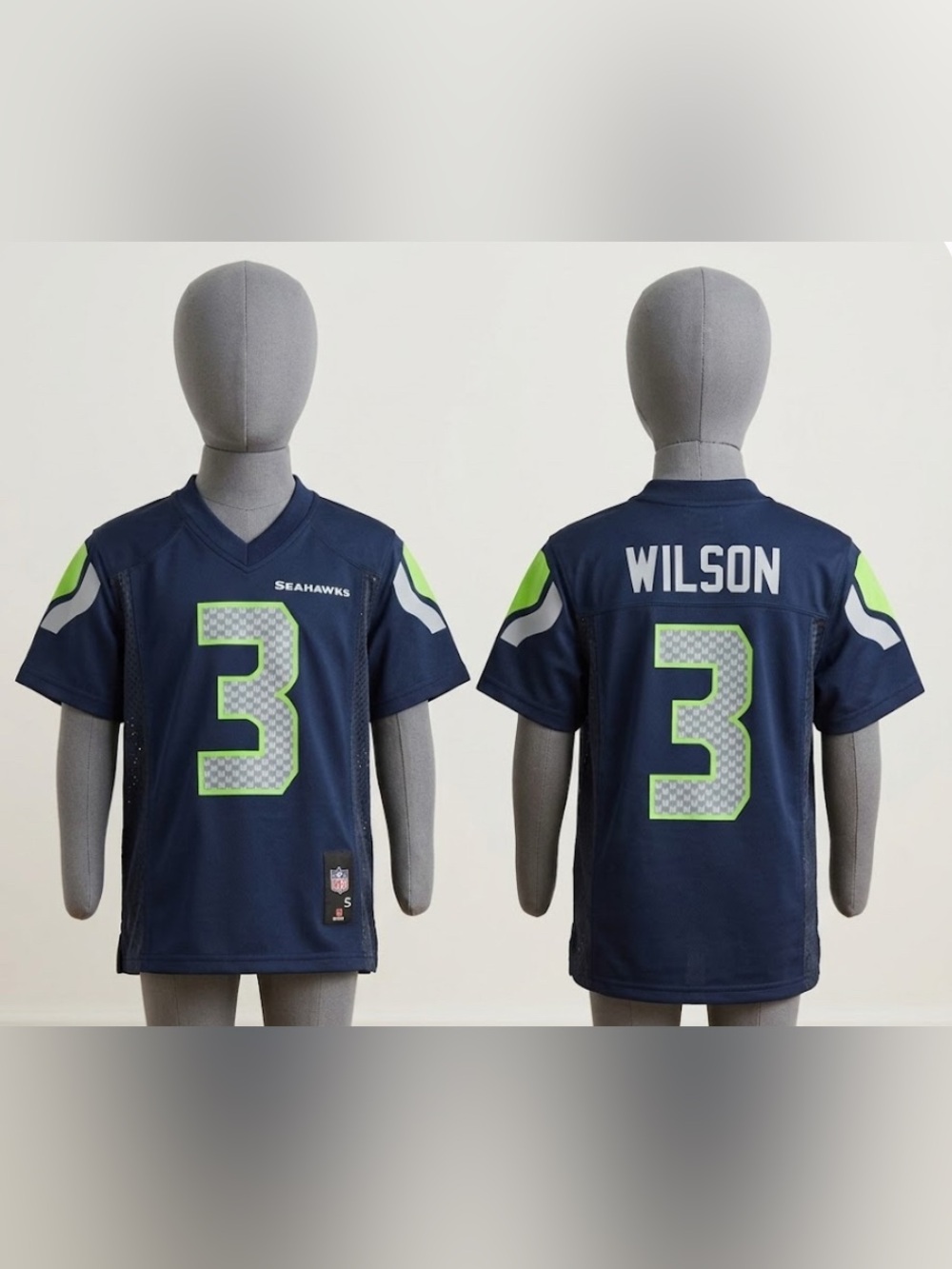 NFL Seattle Seahawks Authentic Youth Russell Wilson Football Jerseys - NWT